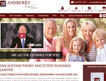 Tablet Screenshot of amsberrylaw.com